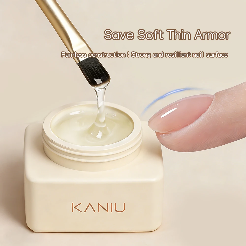 Non Heating Nail Building Gel Soak-Off Hard Jelly Smooth Self Level Transparent Nail Reinforce Gel Nail Design Gel 15/20/30ML