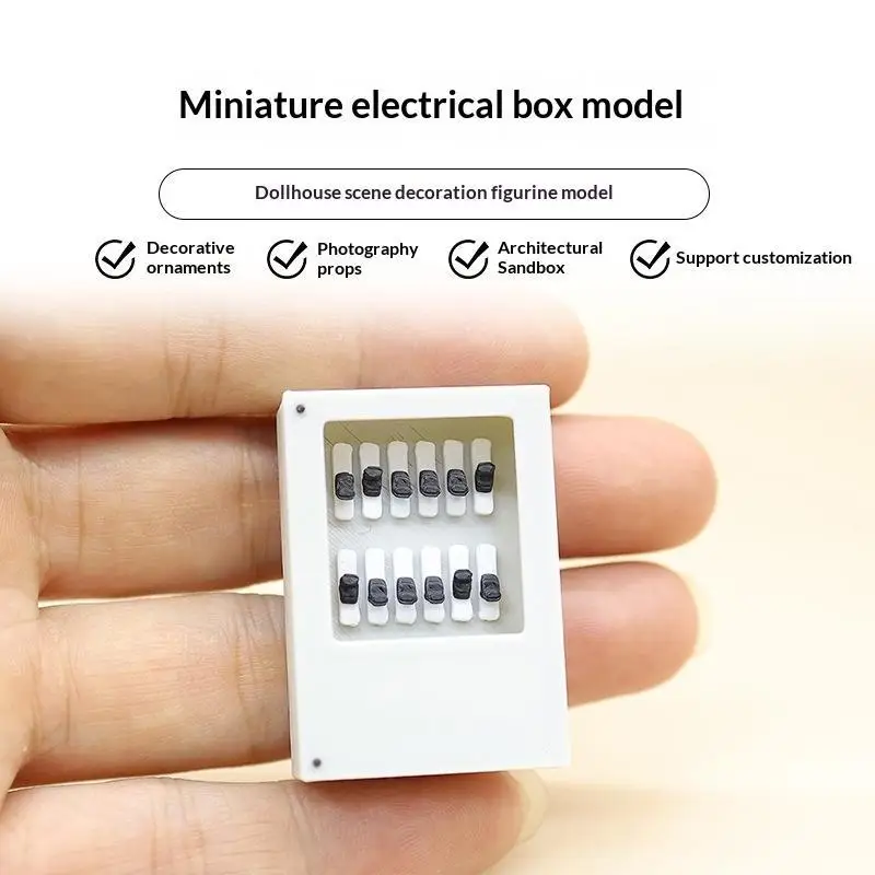 1:12 Realistic Miniature Electrical Box Dollhouse Accessory for DIY Diorama Craft Pretend Play Hobby Collection Gift