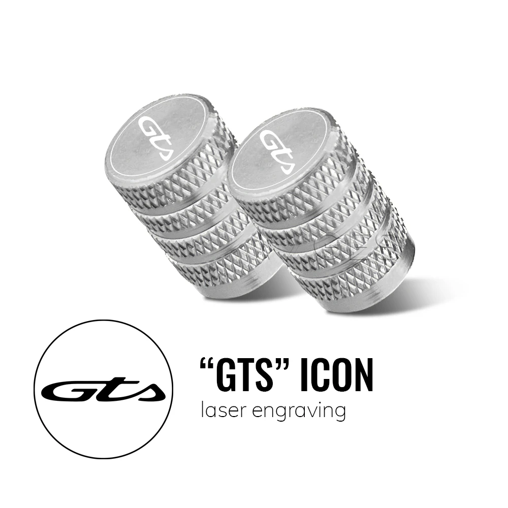 Für Vespa GTS 125 150 300 Super 300 Super 300 GTV 125 GTV 250 GTV 300 Motorrad Standard Ventil Kappe Set Reifen kappen Set Aluminium