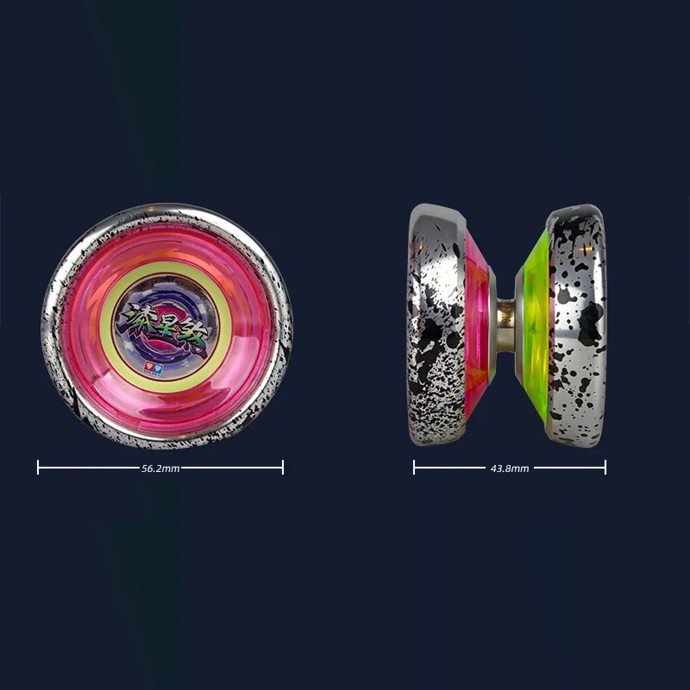 YoYo – anneau extérieur en métal incrusté d'alliage d'aluminium, insensible, Yoyo pour compétition 1A3A5A, cadeau 2 roulements extérieurs