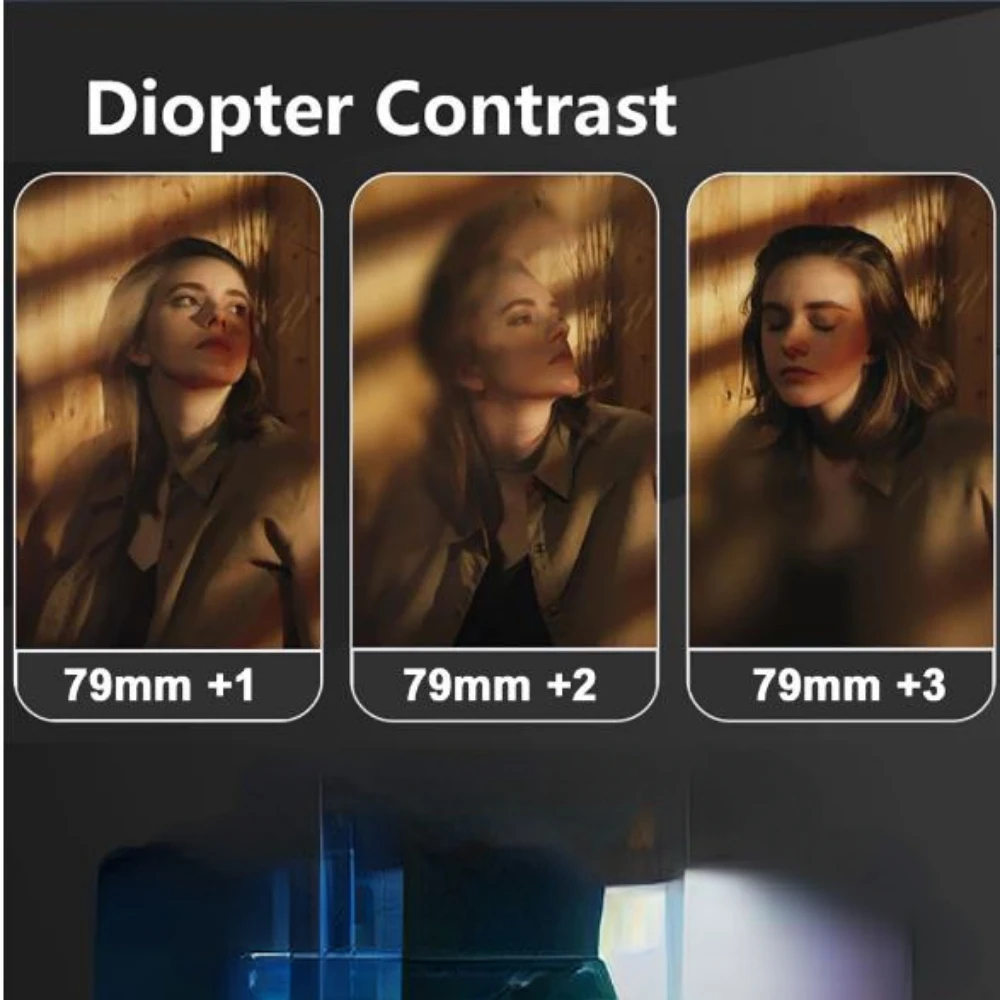 Hand Held Split Diopter Filter FX Prism Camera Filter Special Effects Foreground Blurred for Camera Lens Photography Accessories