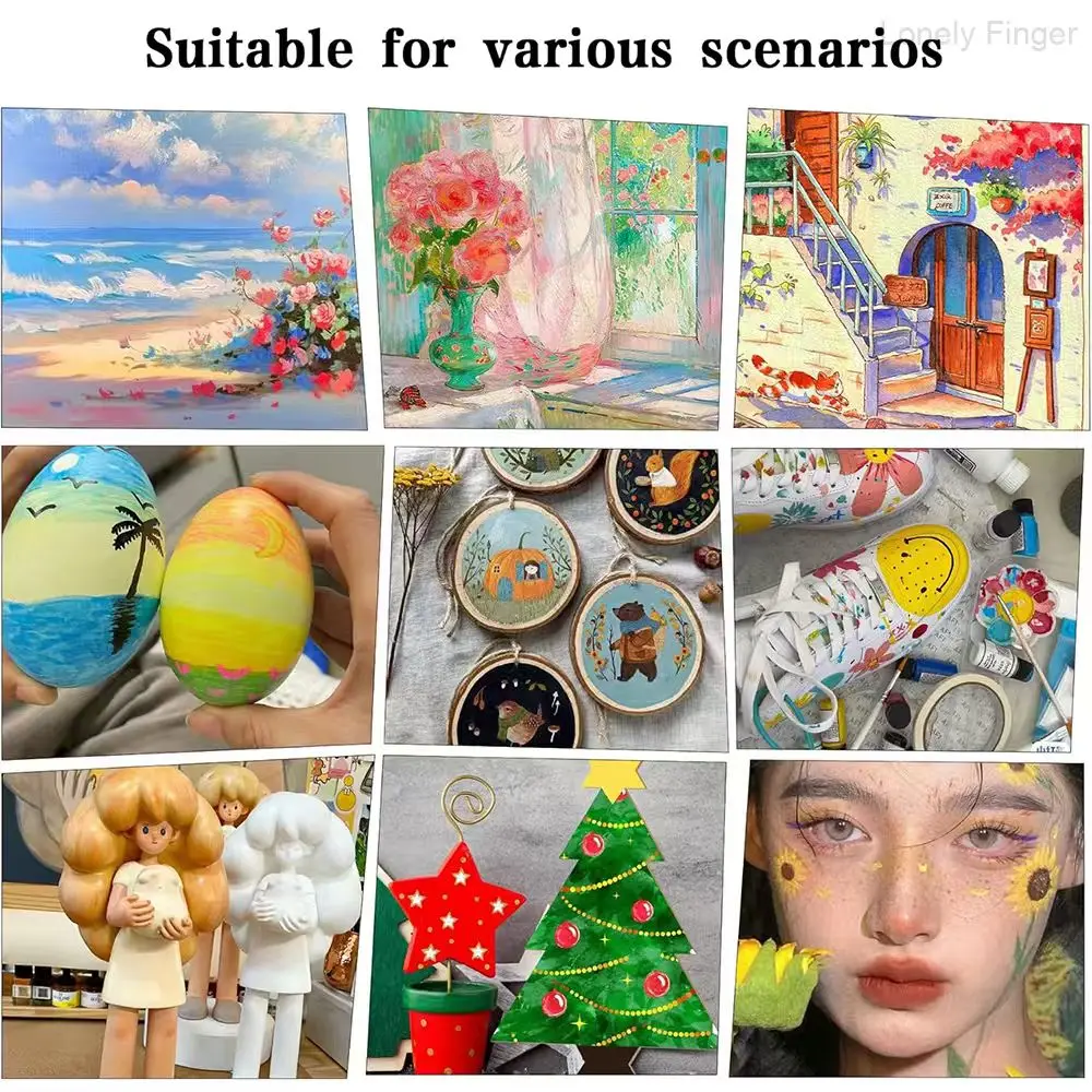 Conjunto de pincéis acrílicos para aquarela de viagem, 6/30 peças, com kit de pincéis profissionais planos, filbert, redondos e angulares