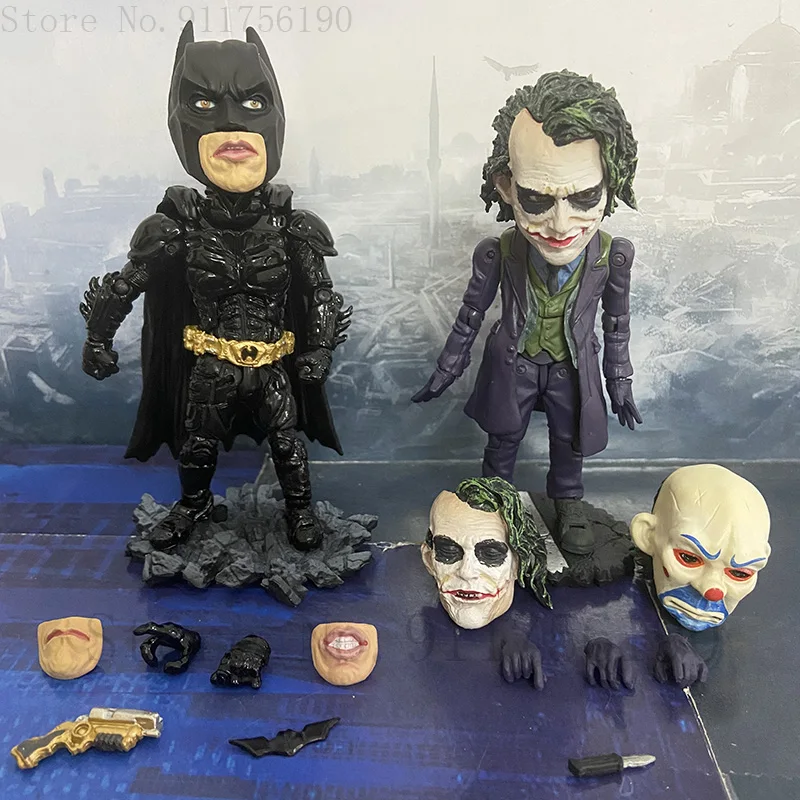 The Dark Knight Joker Action Figure, Bane, Catwomen, Bruce Wayne, olhos móveis, brinquedos modelo colecionáveis, presente de boneca