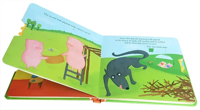 The Three Little Pigs, Children's books aged 2 3 4 5 6, English picture board books, 9781442421073