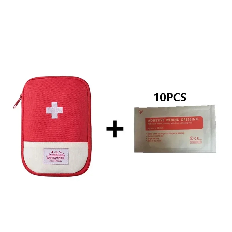 Bolsa de medicina portátil, Kit de primeros auxilios, organizador de Kits de emergencia médica, bolsa de almacenamiento de píldoras de medicina para el hogar al aire libre, viaje