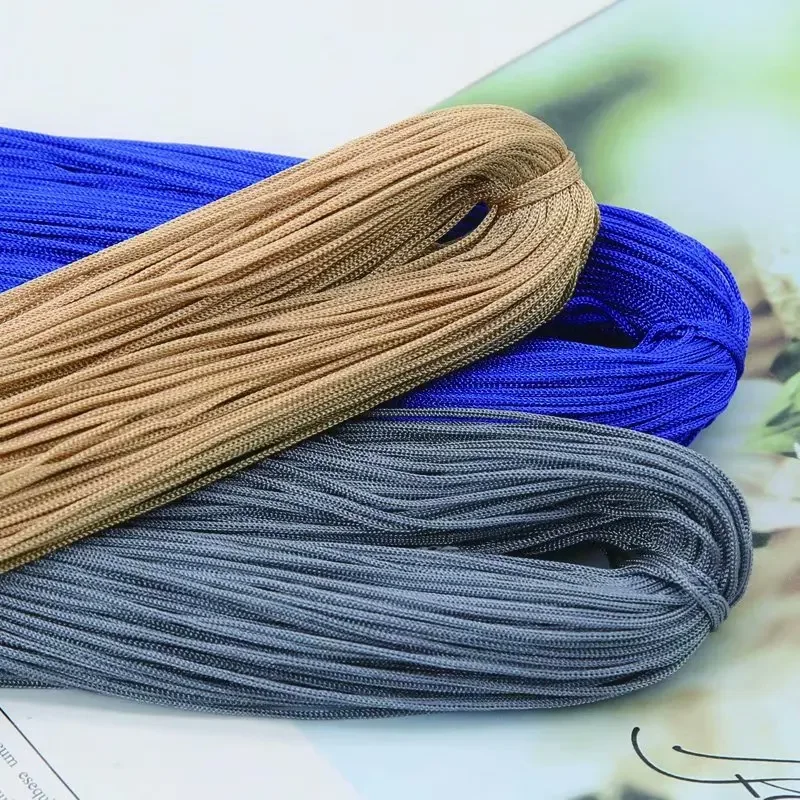 1 pz 50g 1mm colore cavo di Nylon estate uncinetto filato linea cava Macrame fai da te intrecciato a mano fresco cappello braccialetto intrecciato