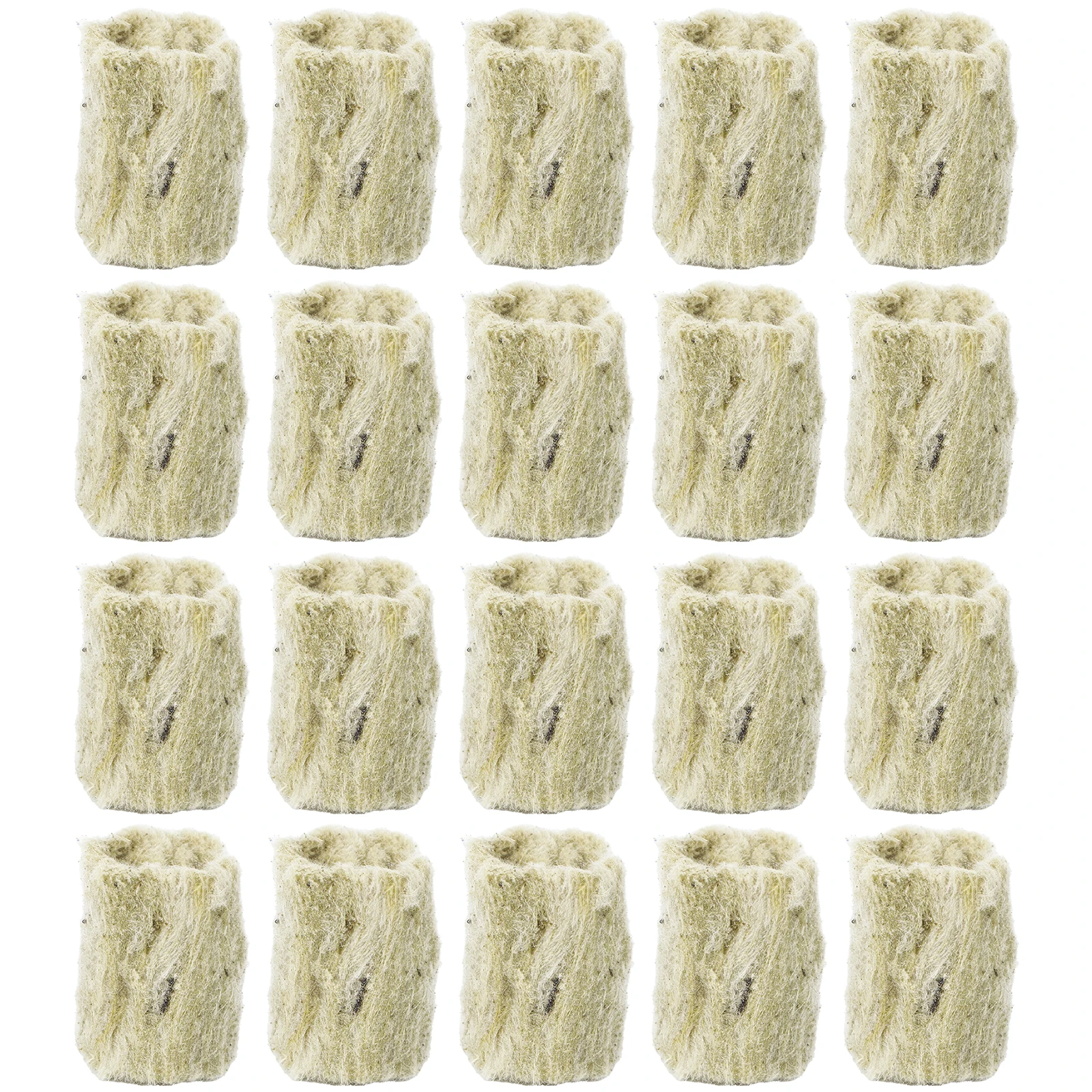 

20 Pcs Plug Hydroponic Cultivation Wool Planting Medium Soilless Gardening Tools Sprouting Seeds Vegetable Greenhouse