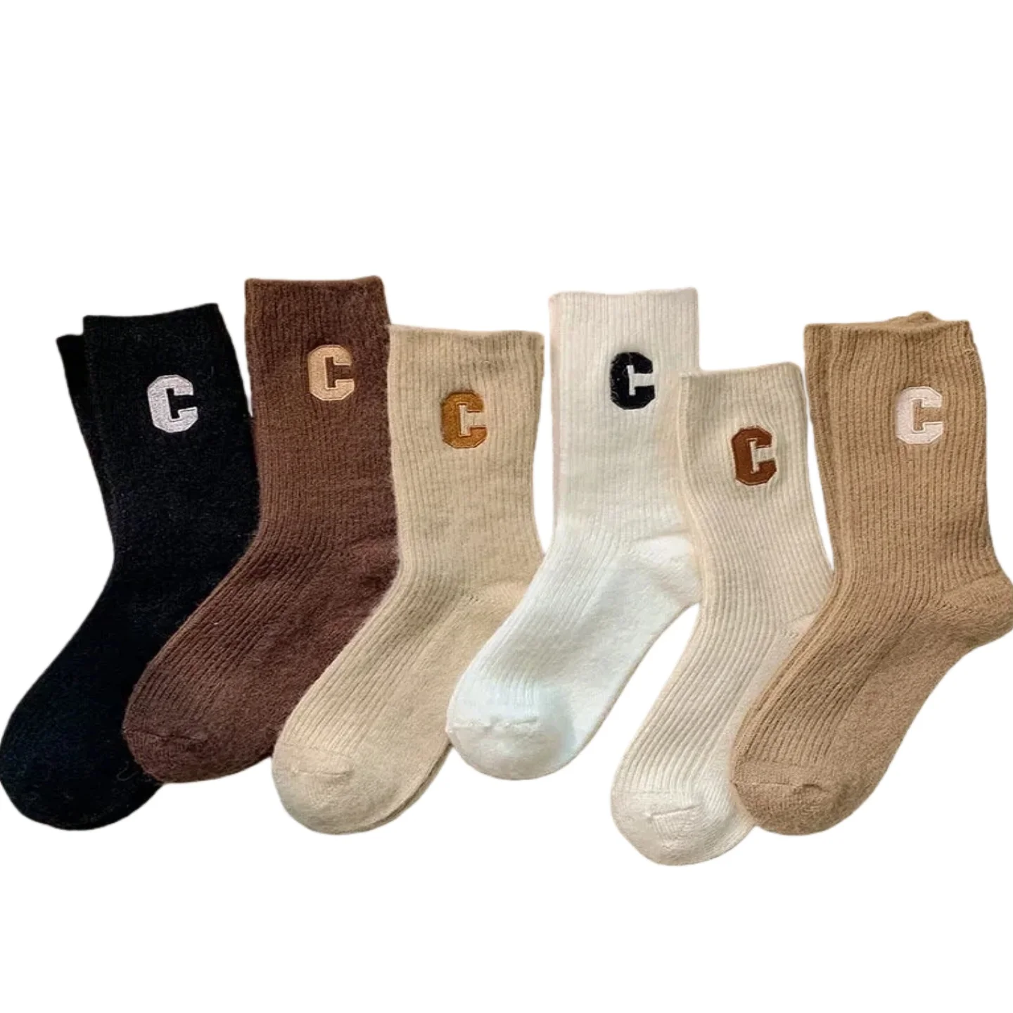 

Women Luxury Wool Socks Warm Winter Thick Cashmere Casual Japanese Fashion Solid Color Comfortable Home Sock Long High Quality