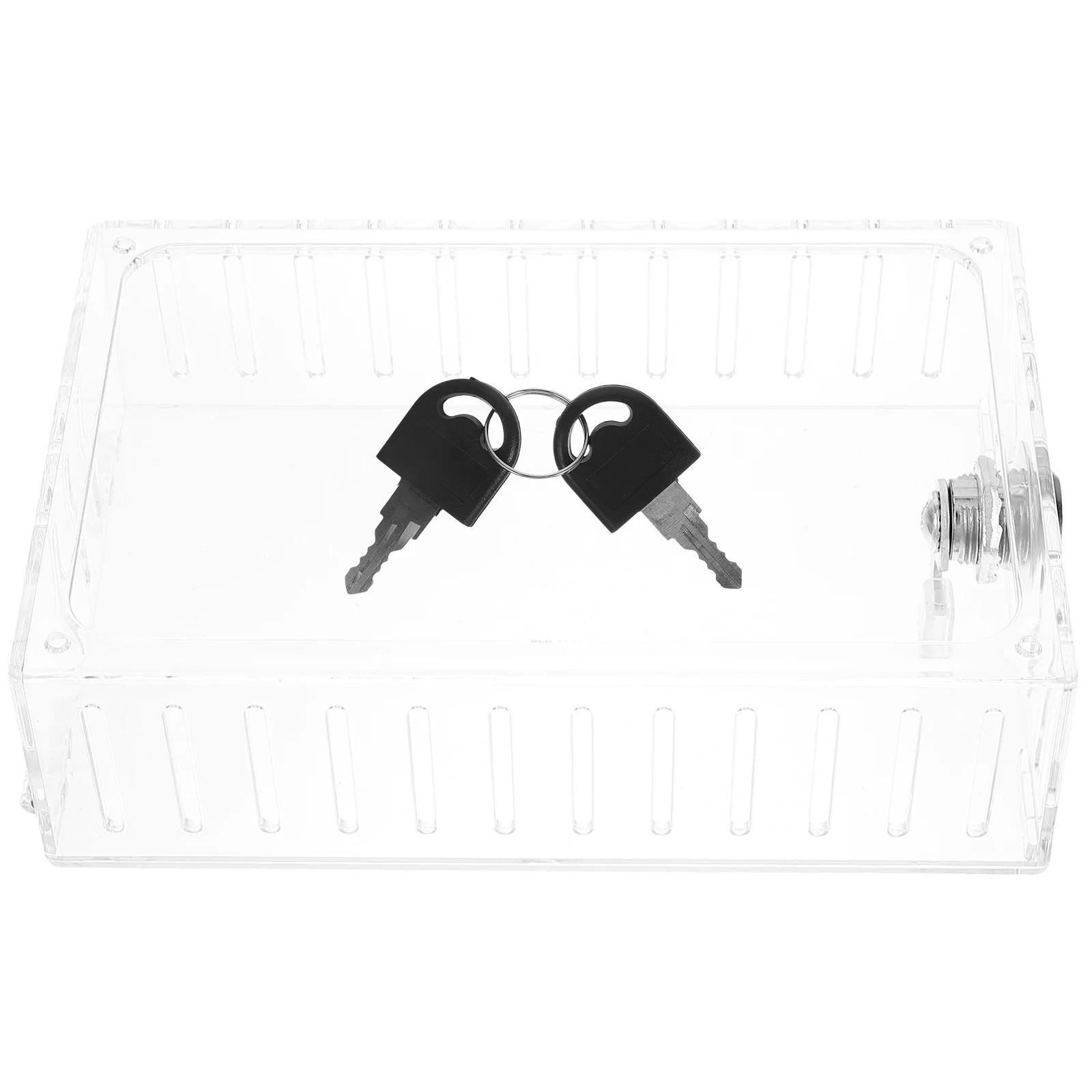 1 set Thermostat Lock Box Clear Plastic Guard Wall Cover Key Lockable Case Outdoor Use Fit Anti Tampering Most Wall