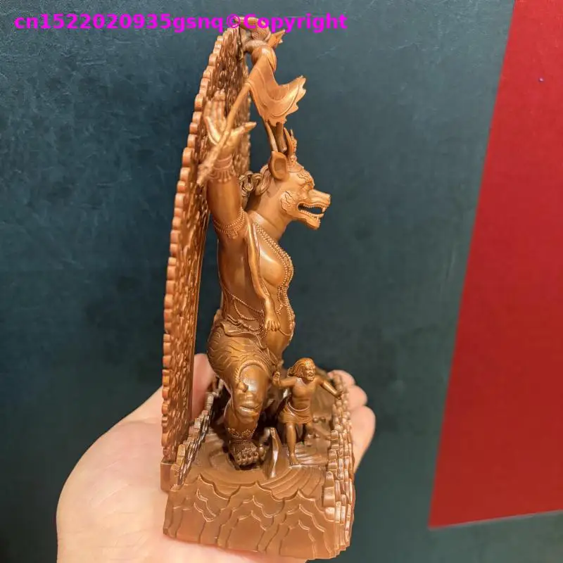 Special offer Buddhist statue Rare Exquisite Buddha statue Prajna Acclaim Dharmapala copper carving altar tibetan family worship