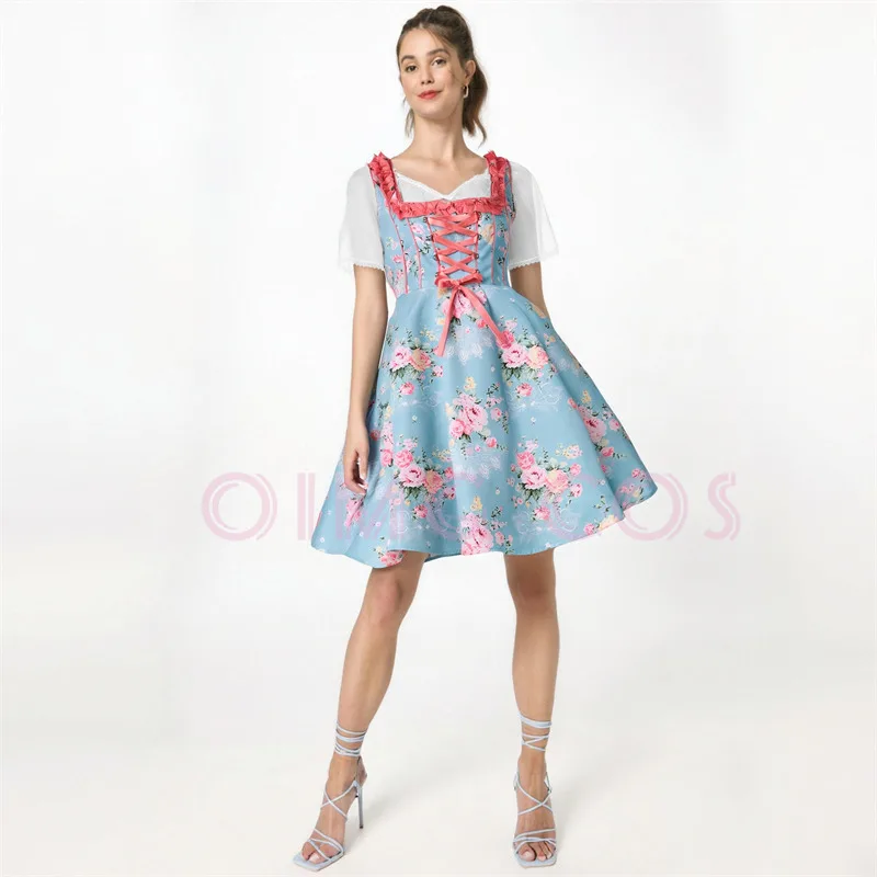 

Beer Festival costumes Bavarian traditional strap maid costumes festival parties dances performances costumes for women Dress