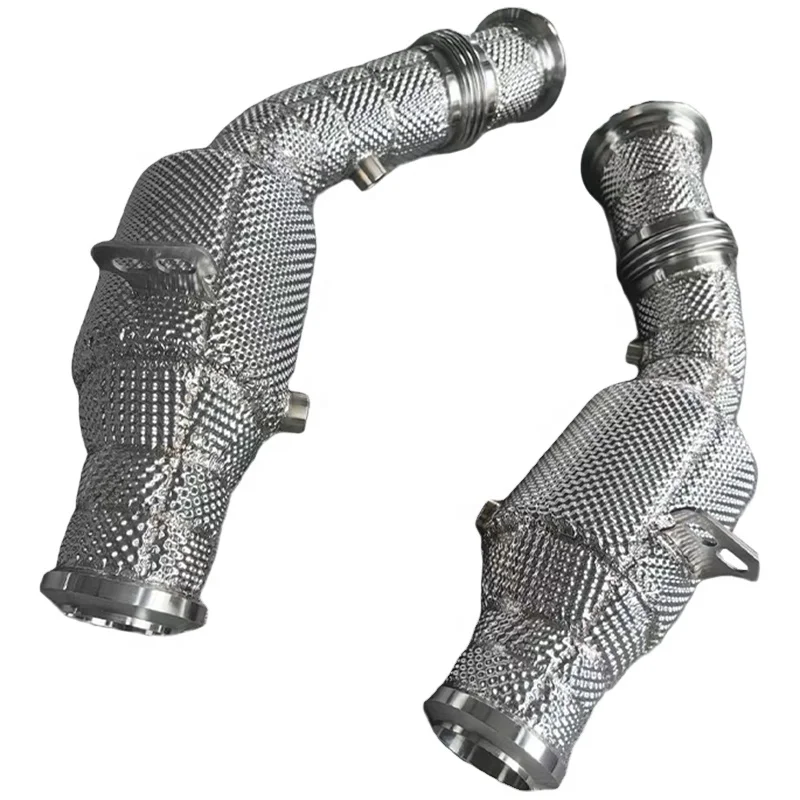 

High quality Downpipe For Mercedes-Benz C43/E43/GLC43 AMG 2016-2022 Stainless Steel High flow catted downpipe Exhaust System