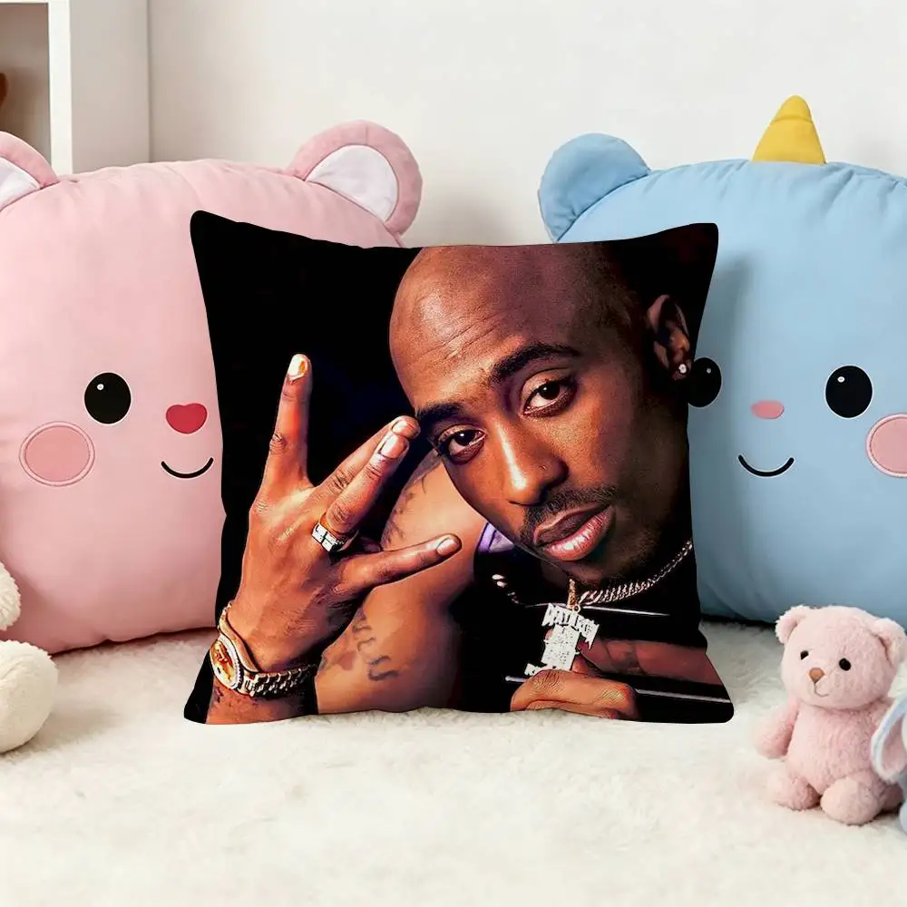 Tupac Shakur Rap Rapper  Square Pillow Case Multi Sizes For Car Home Bedroom Decor Custom Valentine Gifts