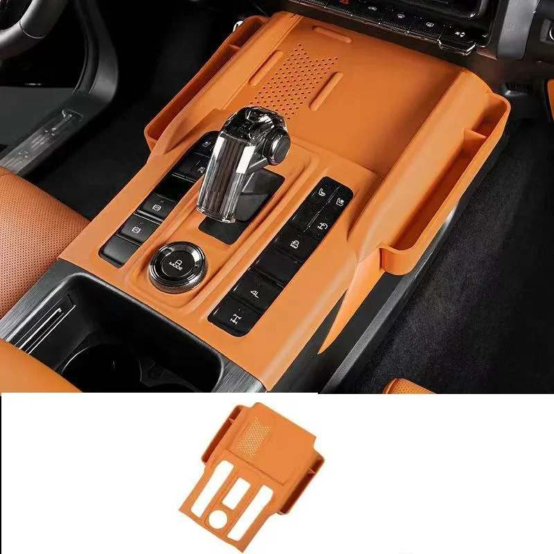 For GMW Haval H9 2024 2025 Silicone Rubber Car Color Car Central Console Gear Shift Panel Frame Storage Cover Trim Accessories