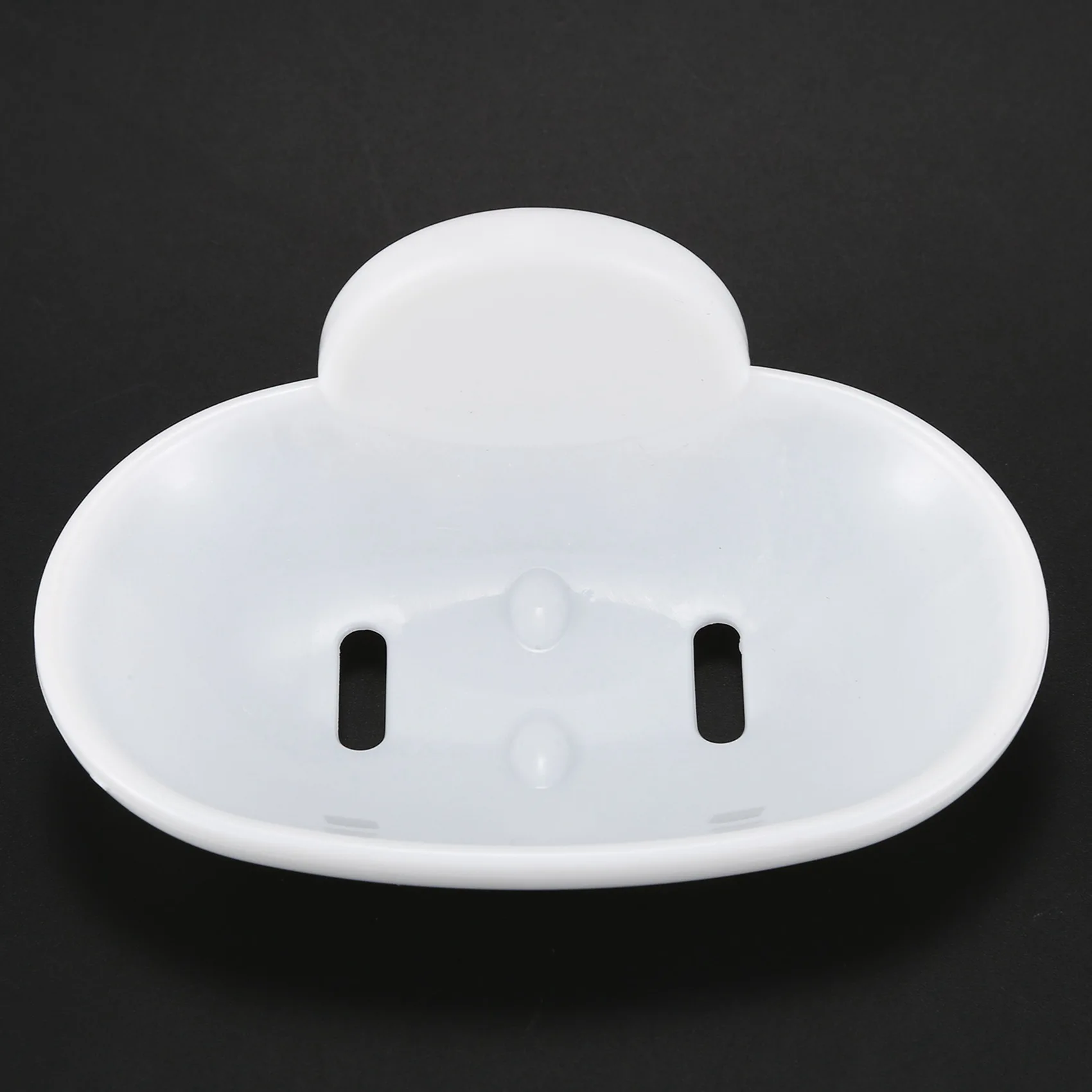 Y51A-3X Double Soap Dish Strong Suction Soap Holder Cup Tray For Shower Bathroom (White)