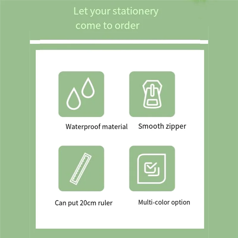 Ingenious-Macaron Double Layer Pencil Bag Pencil Case Pencil Supplies Pencil Storage Bag Box Pouch