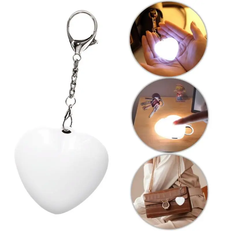 Touch Sensitive Glowing Heart Shape Light LED Automatic Sensing Purse Light Touch Activated Handbag Light Handbag Night Light