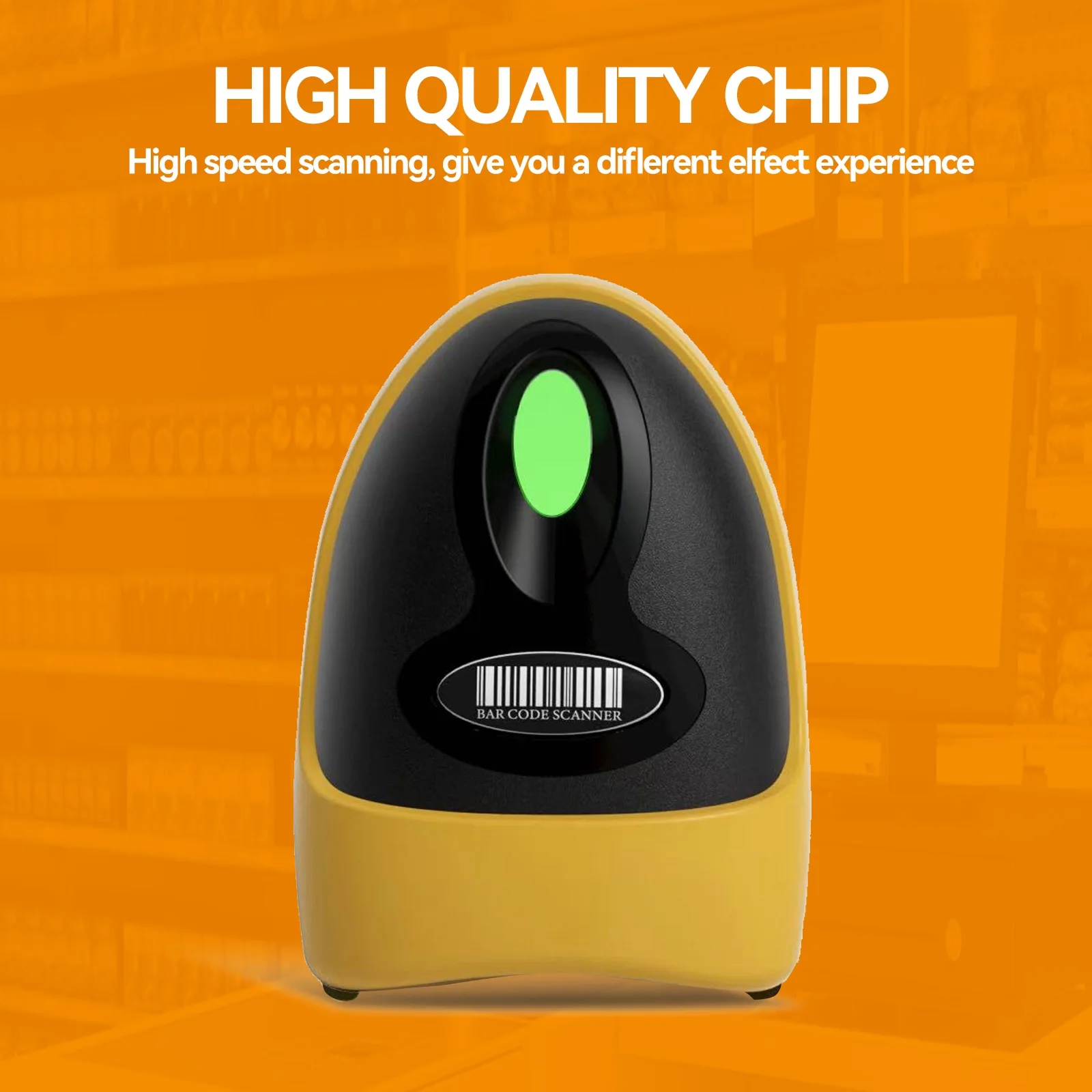 2D 1D Barcode Scanner Wired/2.4G Wireless/Bluetooth Bar Code Reader Handheld Portable Scanning For Supermarket Logistics Product