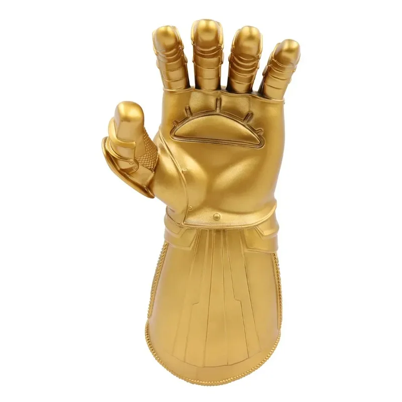 Guantelete del Infinito de guerra para Cosplay, guantes Thanos con luz LED, brazo de piedra preciosa, disfraz para niños, vestido elegante, accesorios para espectáculo en escenario de Anime, regalo