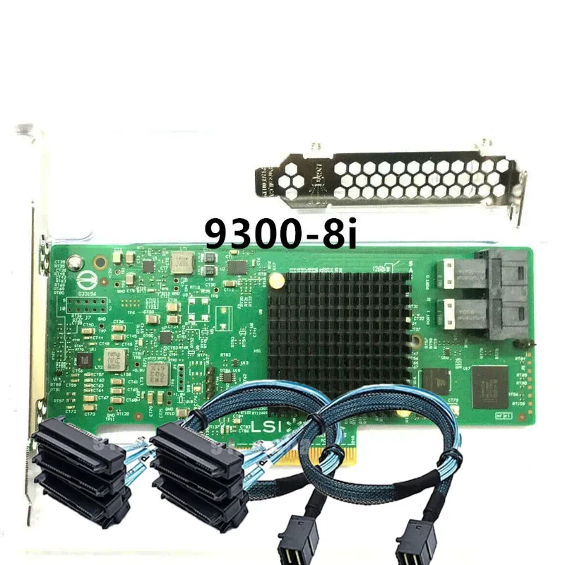 LSI 9300-8i 12Gbps SAS HBA IT mode ZFS FreeNAS unRAID +2* SFF-8643-8482 SAS Cable