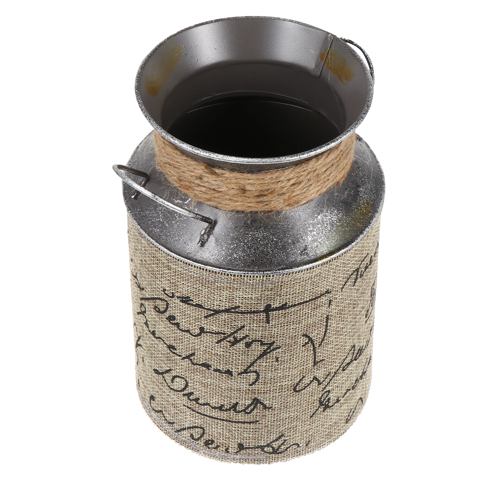 

1Pcs Retro Style Flower Bucket Vintage Iron Bucket Decorative Flower Container Scene Decor for Home Office Garden Balcony