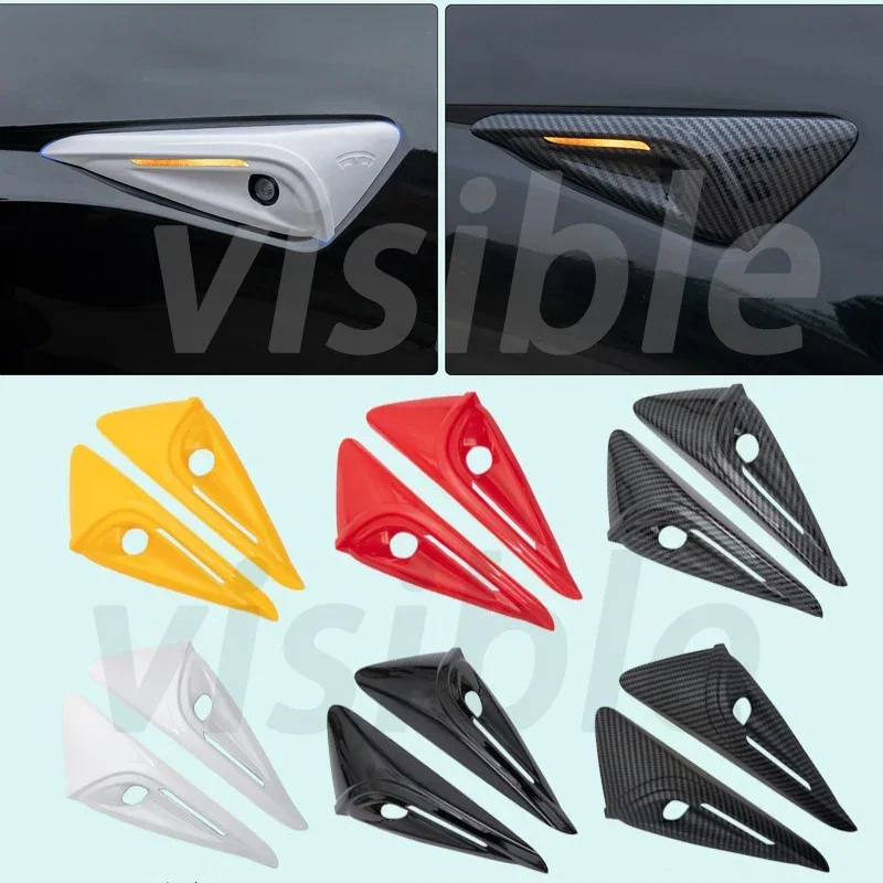 Update Cover for Tesla Side Camera Full Protection Model 3 Highland Model 3/Y/X/S HW 4.0 Decoration Trim Cover Worldmuma New