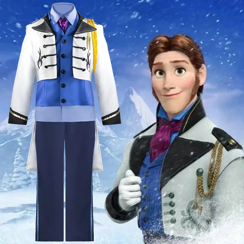 

Anime Cos Clothing Prince Hans Frozen Hans Cosplay Halloween Snow Queen Ice and Snow Romance