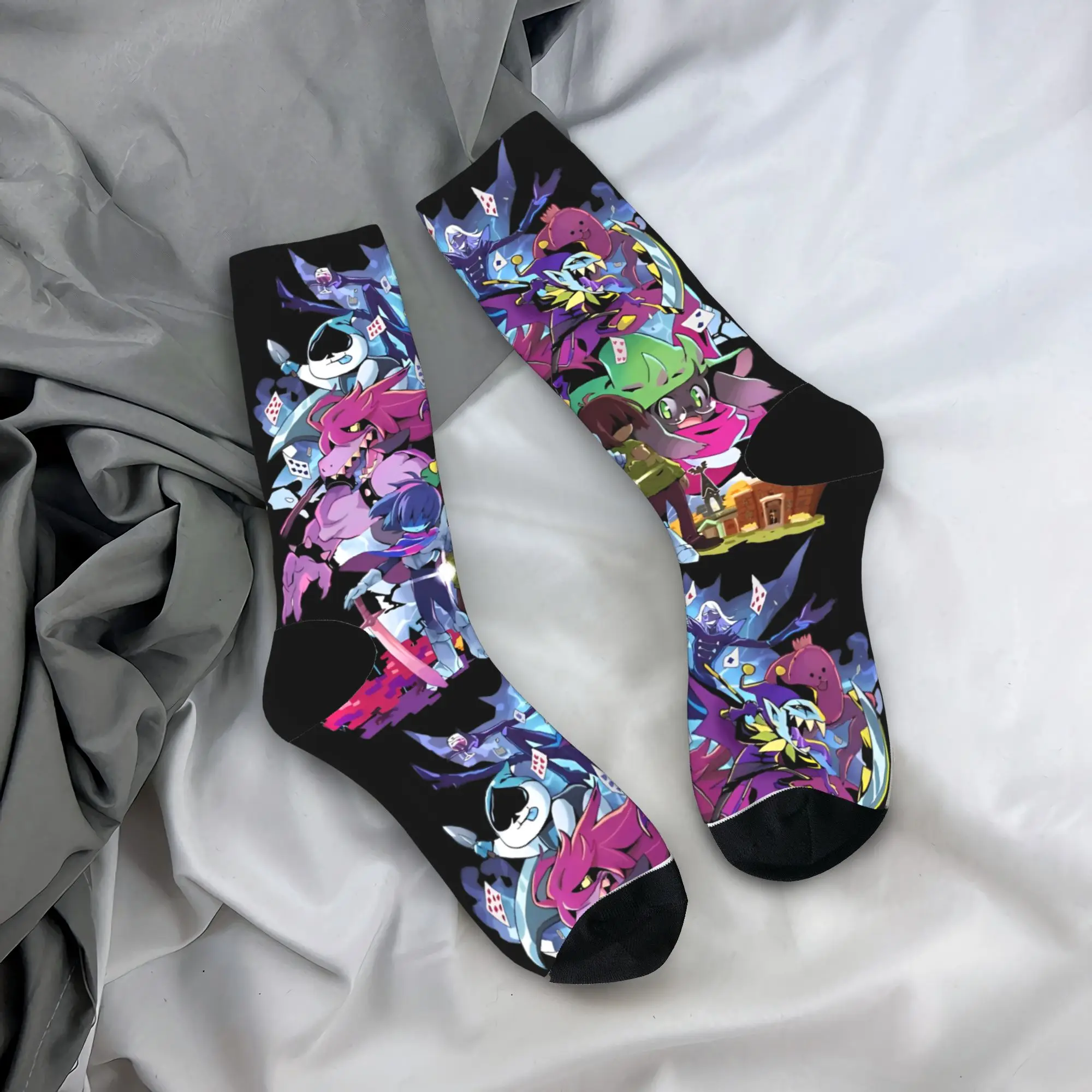 

Happy Funny Men's Socks Novelty Deltarune - Adventure Sock Polyester High Quality Women's Stockings Spring Summer Autumn Winter