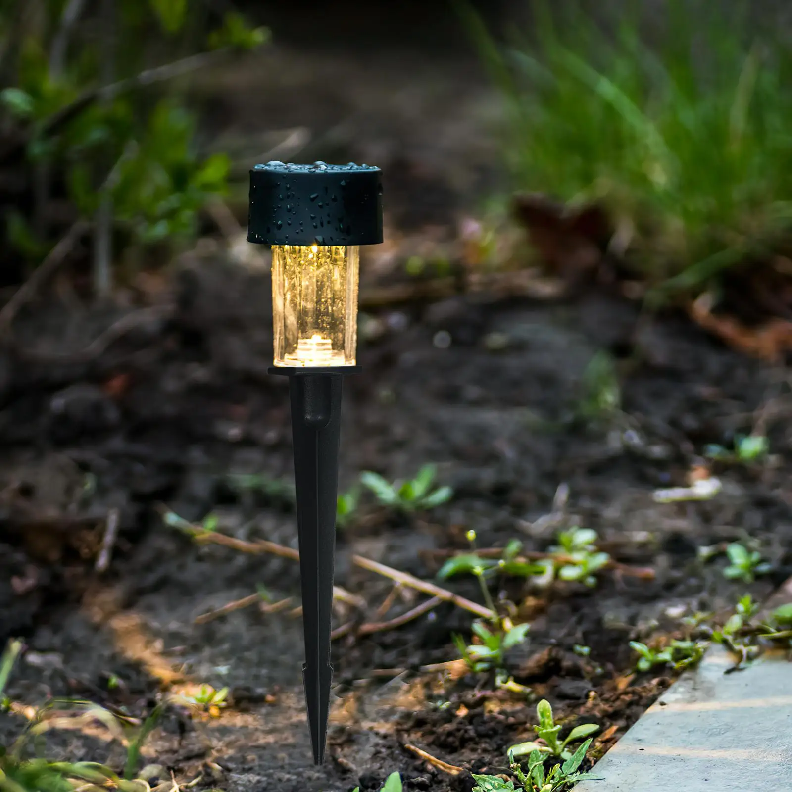 4 Pcs Tree Light Ground Stakes Ground Stake Spike Metal Accessories Solar Garden Decorative Windmill Landscape