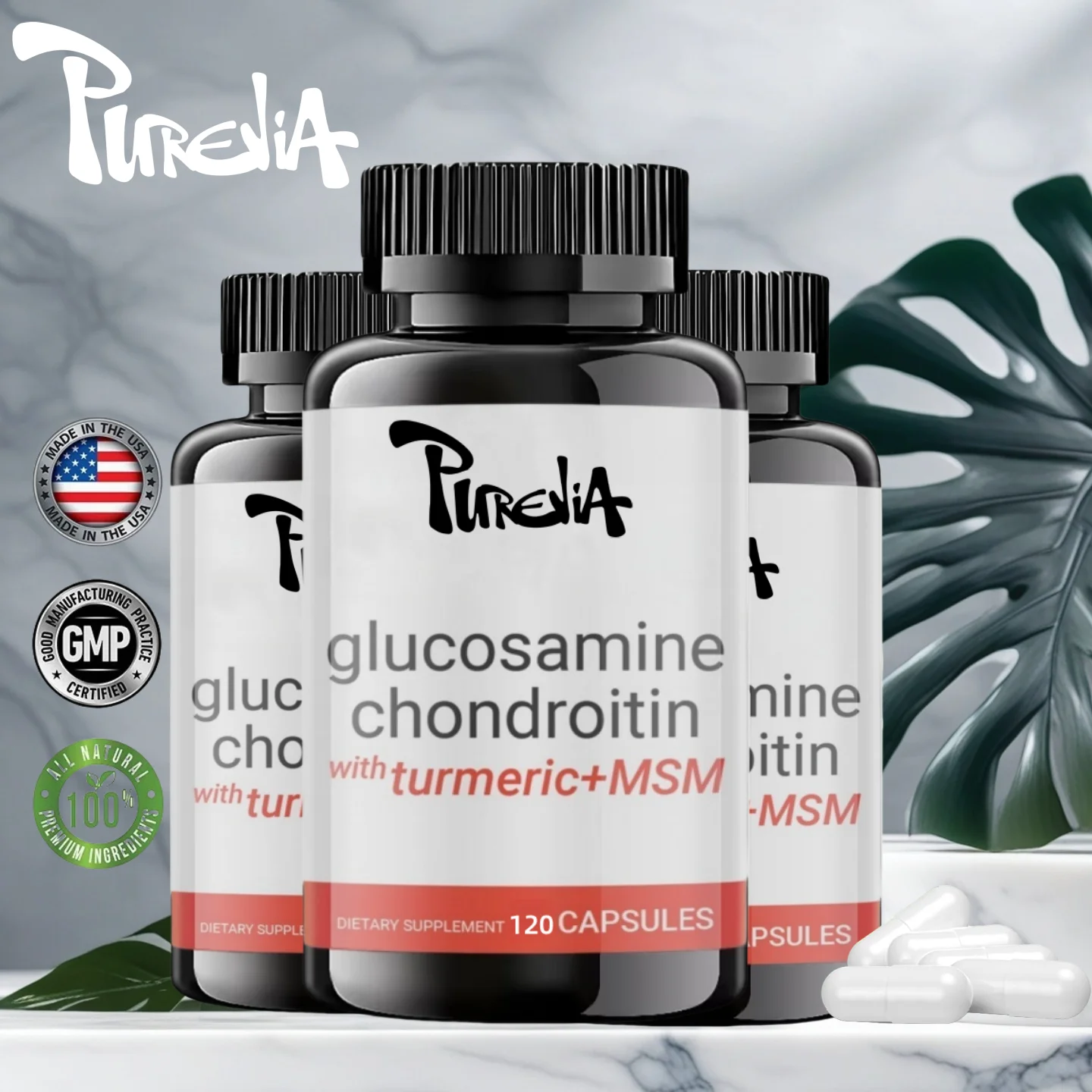 Glucosamine chondroitin Msm - Turmeric , Frankincense - Quality supplements from - Suitable for both men and women