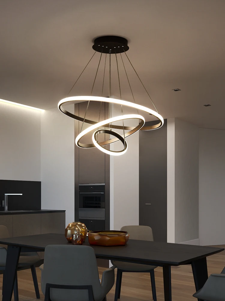 Led dining-room droplight sitting room light small bar table circle home dining room of the creative personality