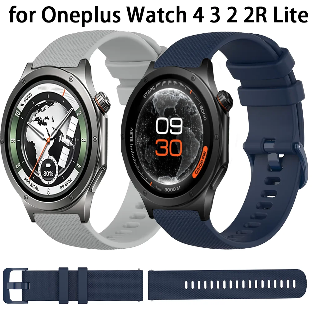 20mm 22mm Weiches Silikonarmband für Oneplus Watch 4 3 2 2R Lite Armband OPPO Watch S X3 X2 4 Pro Realme Watch 5 S Handgelenksband