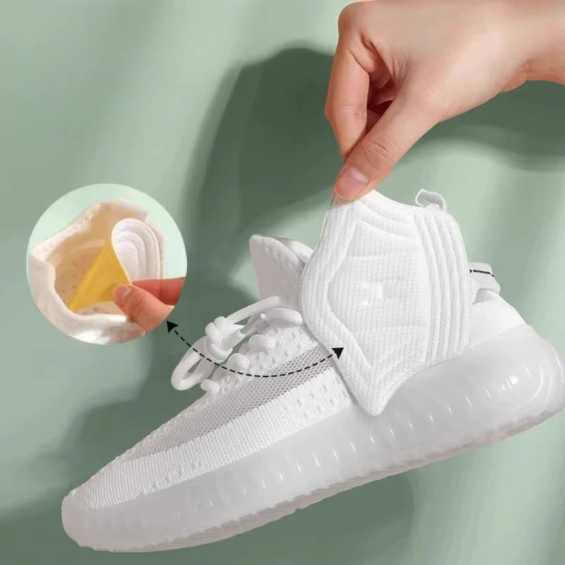 5/10Pairs النعال للأحذية التصحيح منصات كعب للأحذية الرياضية قابل للتعديل حجم قدم وسادة نعل الظهر ملصق بطانة حذاء كعب حامي