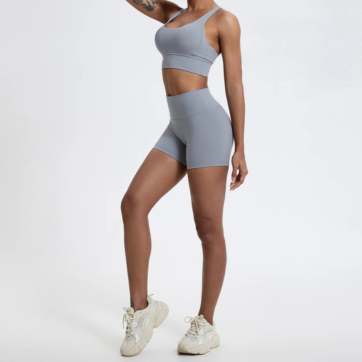 Neue Sommer-Sportshorts für Damen Push-Up Gym-Leggings Fitness-Laufshorts Weiche Trainingskleidung Yoga-Shorts Schnelltrocknend – Detail 21