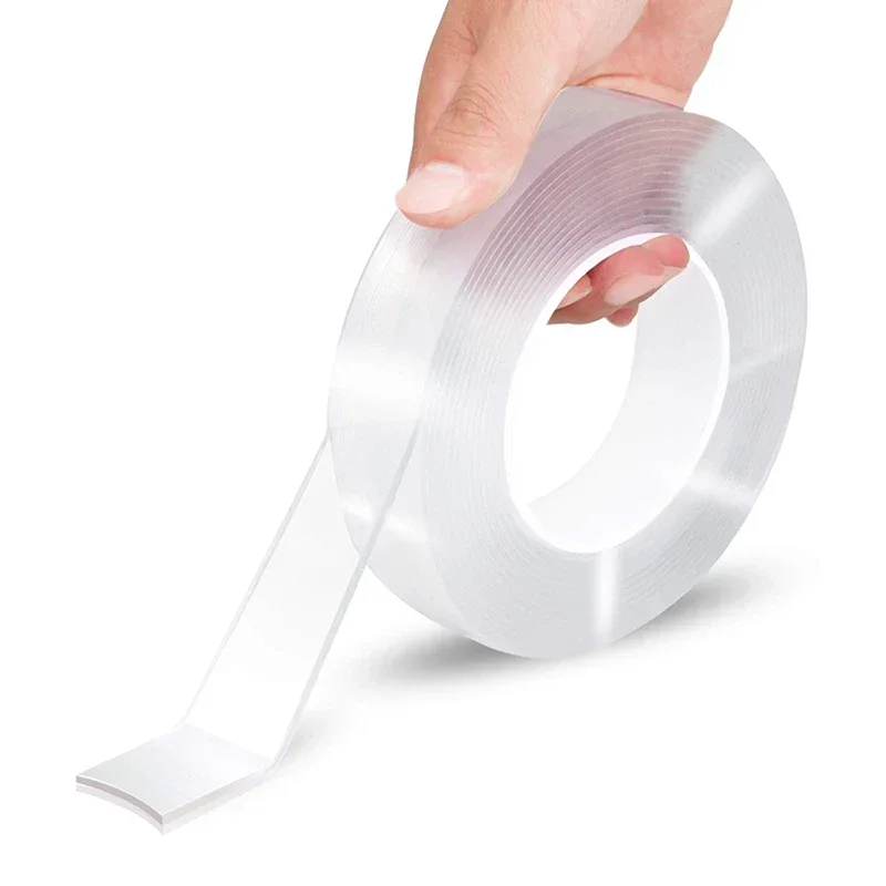 Nano Tape Nastro biadesivo Nastri adesivi impermeabili riutilizzabili trasparenti Nastri lavabili per cucina e bagno