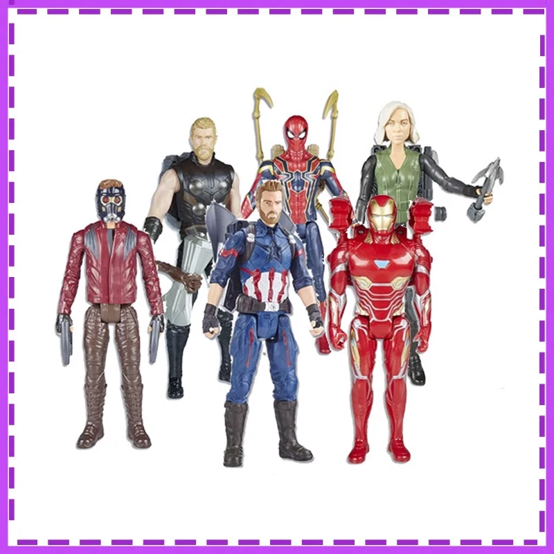 

Hasbro Anime Marvel The Avengers Infinity War Iron Spider Thor Black Widow Christmas Gifts Authentic Action Figure Model Toys