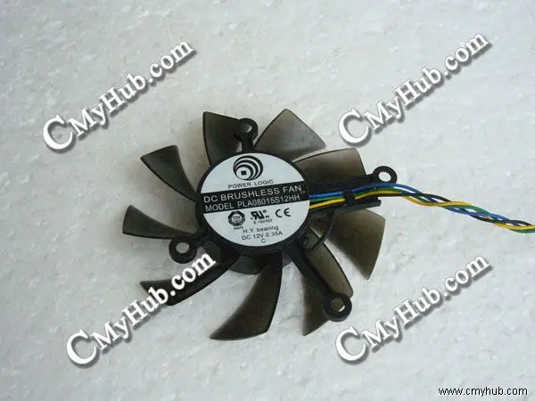 

Для ASUS HD7770 EAH5830 6850 6790 GTX550Ti GTS450 PLA08015S12HH DC12V 0,35A графический охлаждающий вентилятор PLA08015S12HH