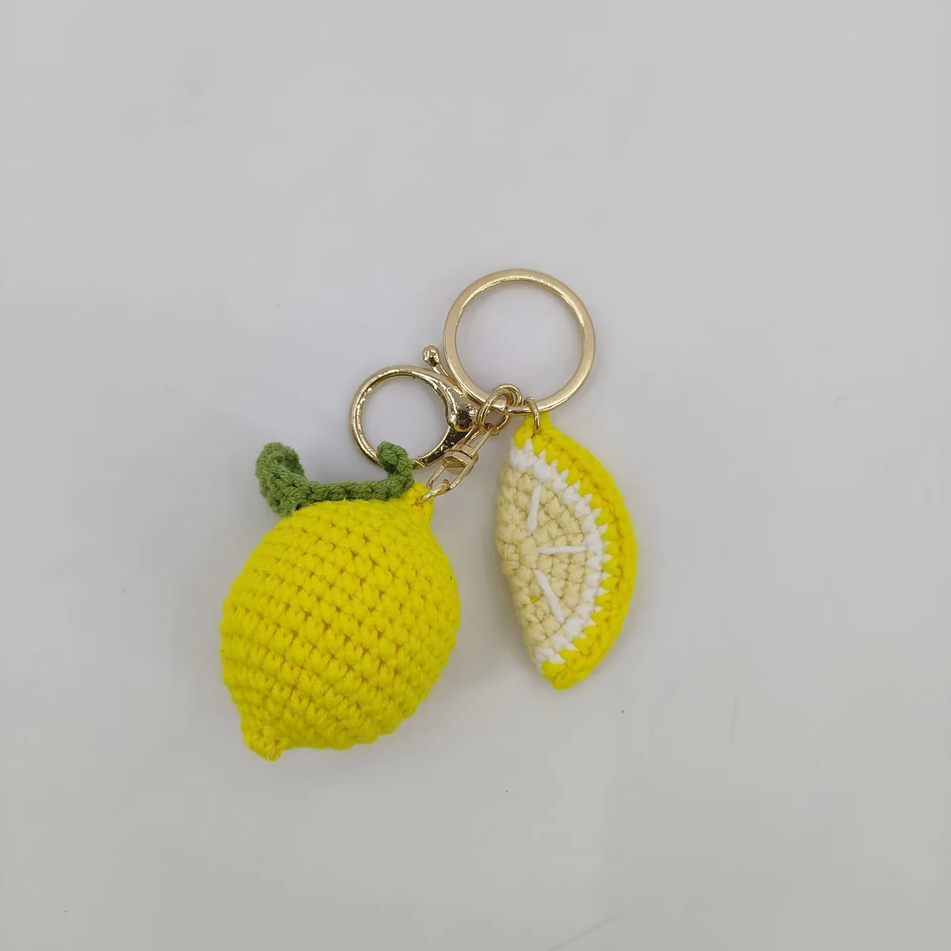 الإبداعية الفاكهة سلسلة المفاتيح الكروشيه لطيف الليمون Keyrings اليدوية متماسكة الأناناس Keyrings محبوك الفاكهة Keyrings بالجملة