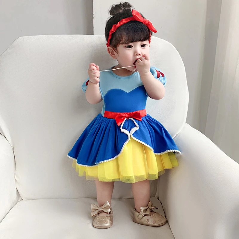 Girl Baby TUTU Princess Ballet Dance Dress Kids Birthday Party Ball Gowns Tulle Elza Costume Rapunzel Mermaid Clothing 3-24M