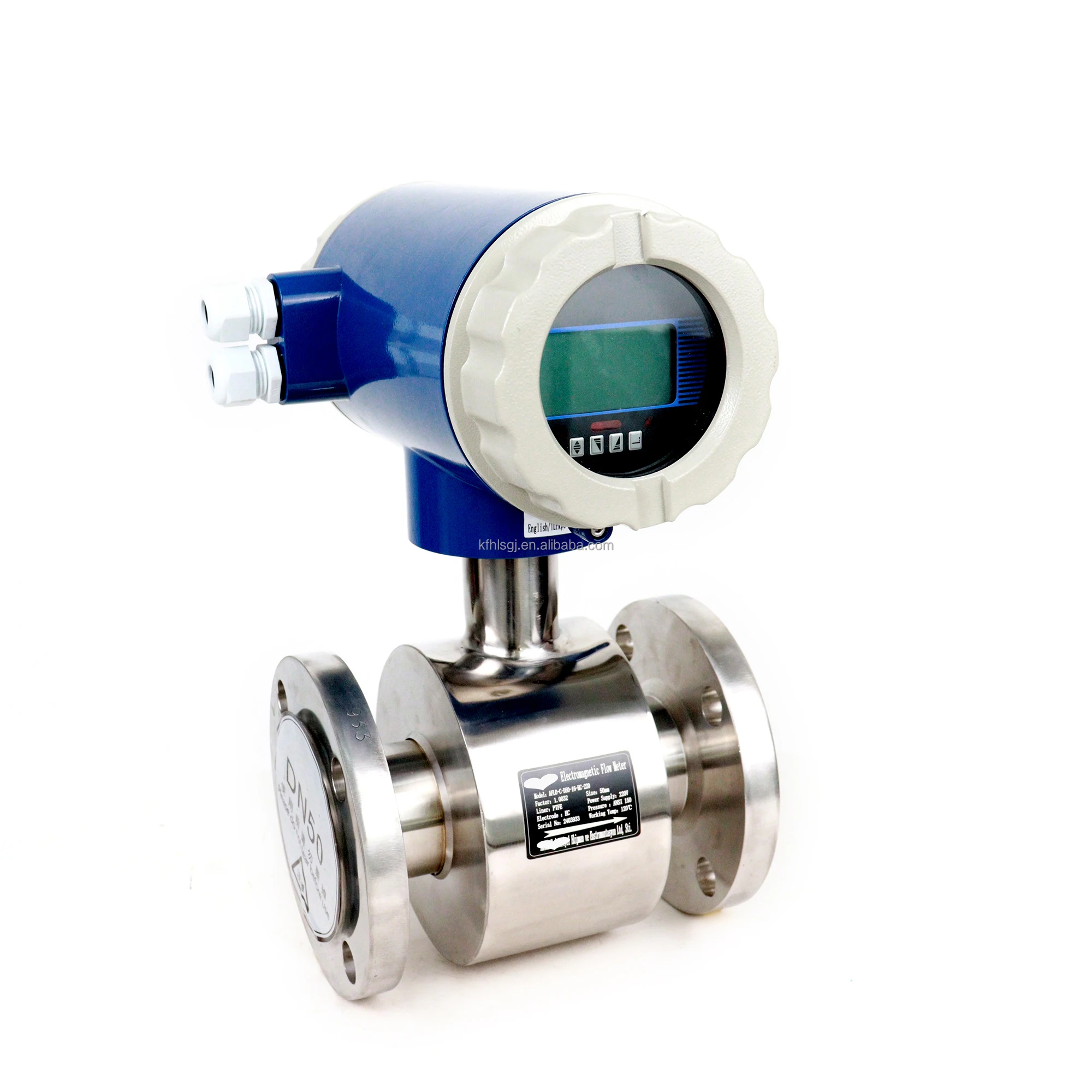 

Digital Type Clean Conductive Liquid SS304 Sanitary Tri Clamp Flange 2" PTFE Milk Beverage Magnetic Flow Meter With Good Price