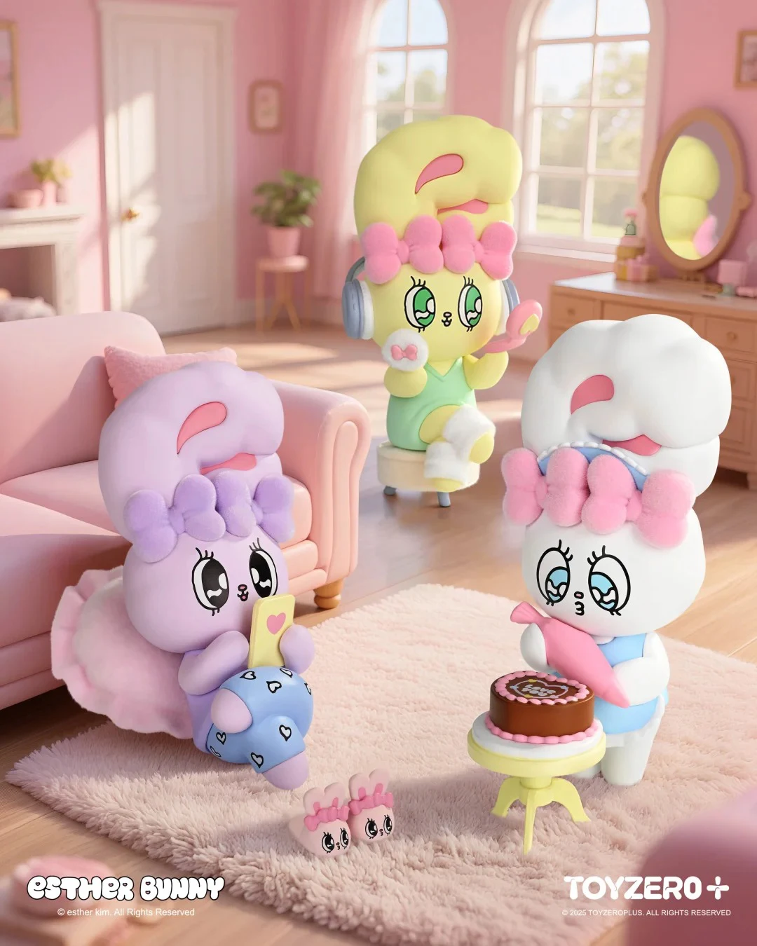 

Новый Эстер Банни Маленький Кролик Слепая Коробка Праздничное время Серия Мультяшная Кукла Домашний Декор Игрушки Подарки Натуральная