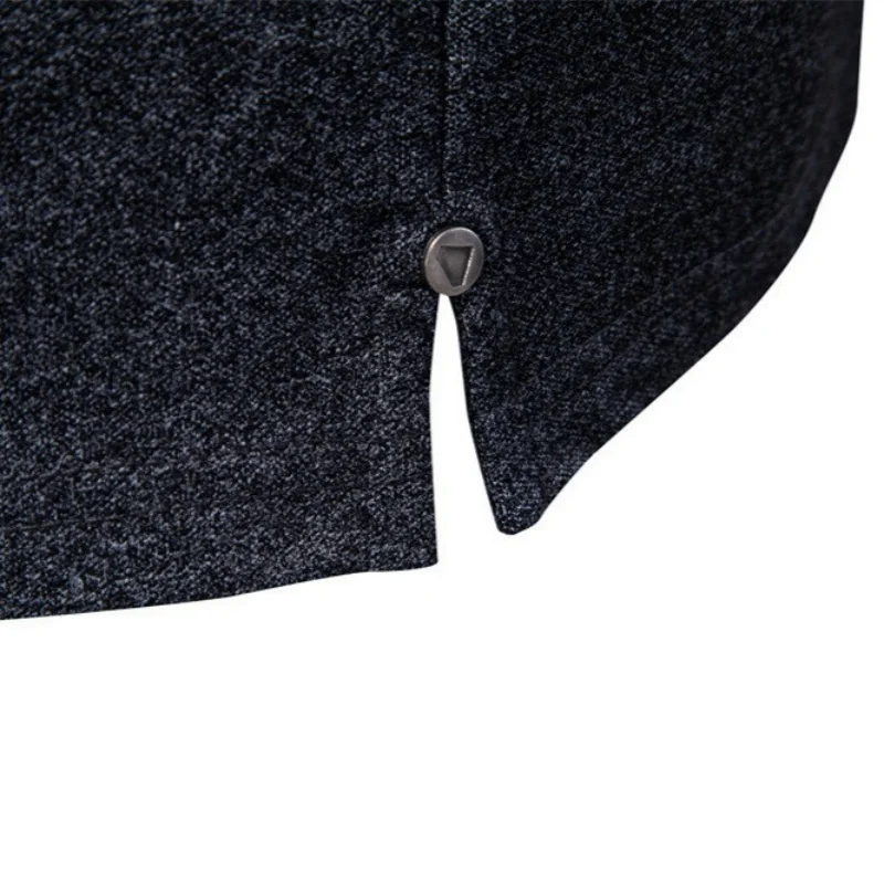 Men's Spring Summer Turn-Down Collar Zip Polo Shirt Business Casual Embroidered Soft Breathable Lightweight Short Sleeve Top