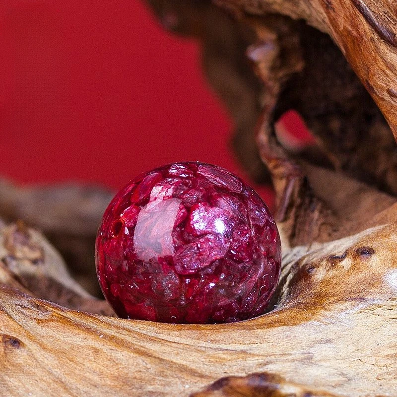 Customized Beads - High Transparency Jade Crystallized Sandstone Natural Raw Cinnabar Loose Beads with High Content Accessories