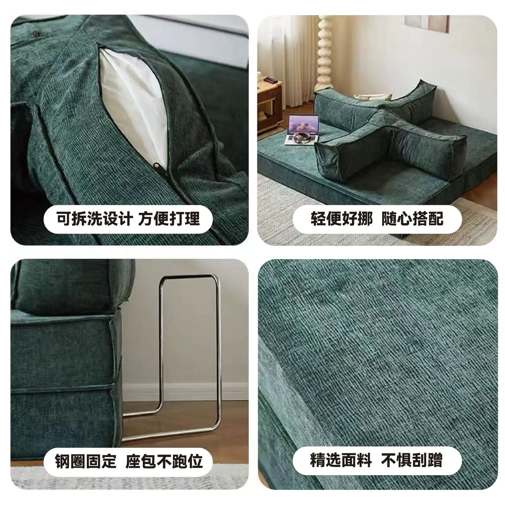Sofa bed integrated dual-purpose living room home multi-functional overnight bed lunch break lazy sofa reclining folding sofa