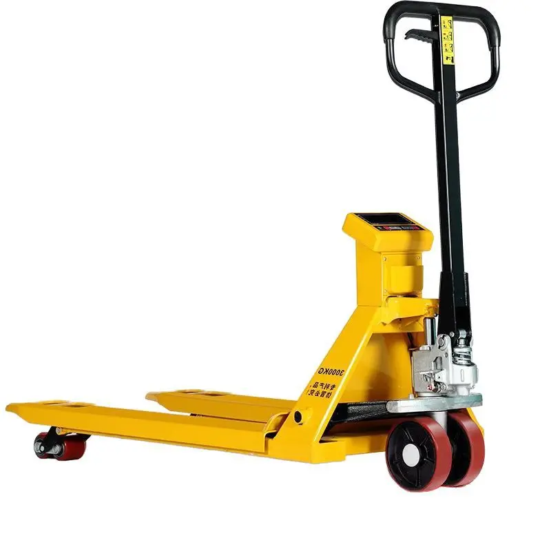 

Heavy manual hydraulic pallet truck with floor scale storage wholesale