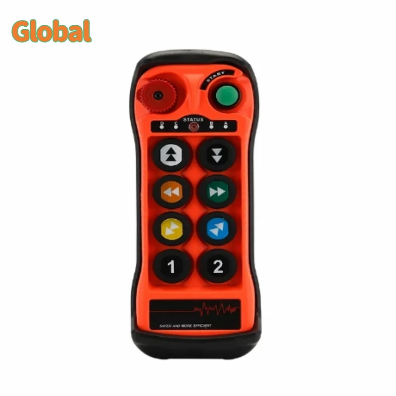 QA800 8 tasti single speed Industrial Wireless Radio Crane interruttori di controllo remoto paranco track Crane Lift Controller