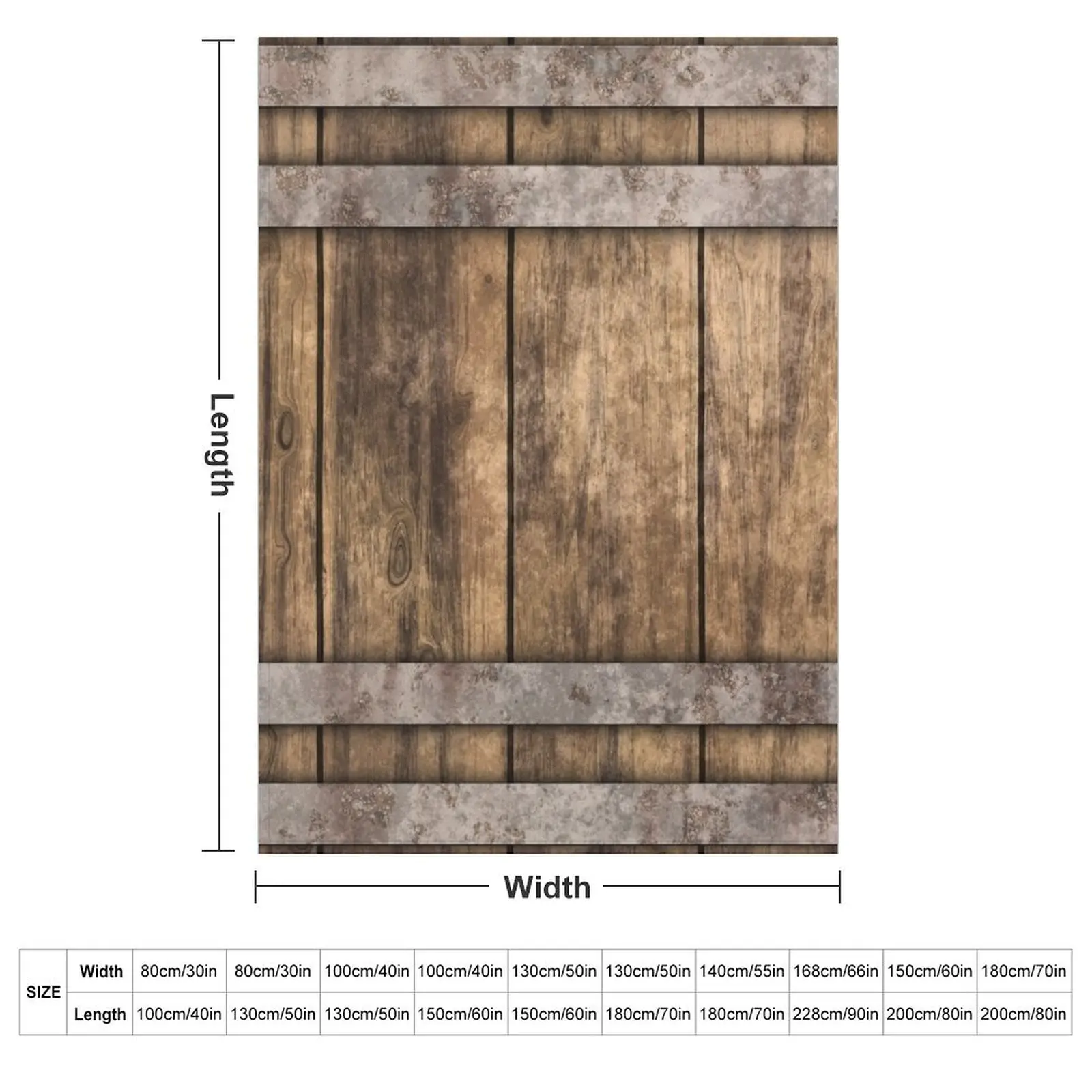 Rustic Wooden Barrel Barnhouse Planks Background Throw Blanket Kid'S Beach Luxury Brand Picnic Blankets
