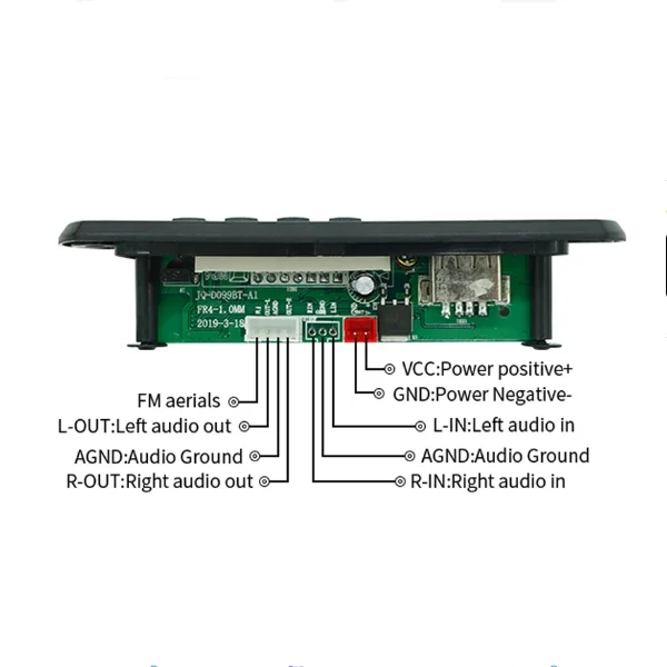 12V Lossless Decoder Board WAV WMA MP3 Lossless Super APE Small Memory Card TF For Car MP3 Wireless Bluetooth Audio Module
