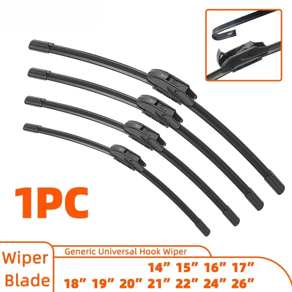 

The new generation of J front windshield wiper blades include 14"15"16"17"18"19"20"21"22"24"26" and other sizes