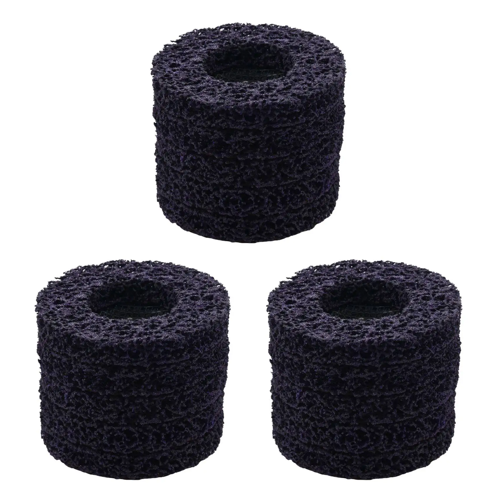 ABLQ 15Pcs Durable Poly Strip Disc Wheel 100X16mm Wood Metal Paint Rust Removal Clean Abrasive Tools For Angle Grinder